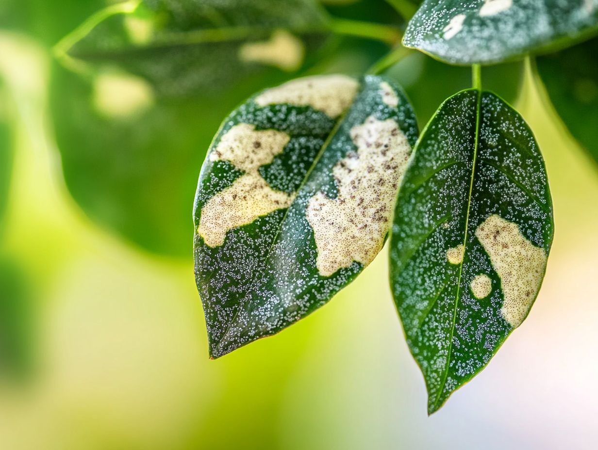 Image showing common fungal infections in indoor plants