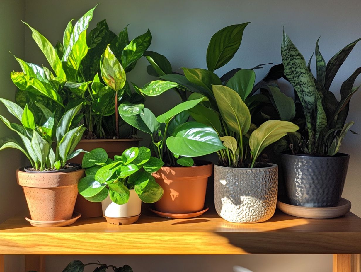 Bright, thriving indoor plants under optimal environmental conditions.