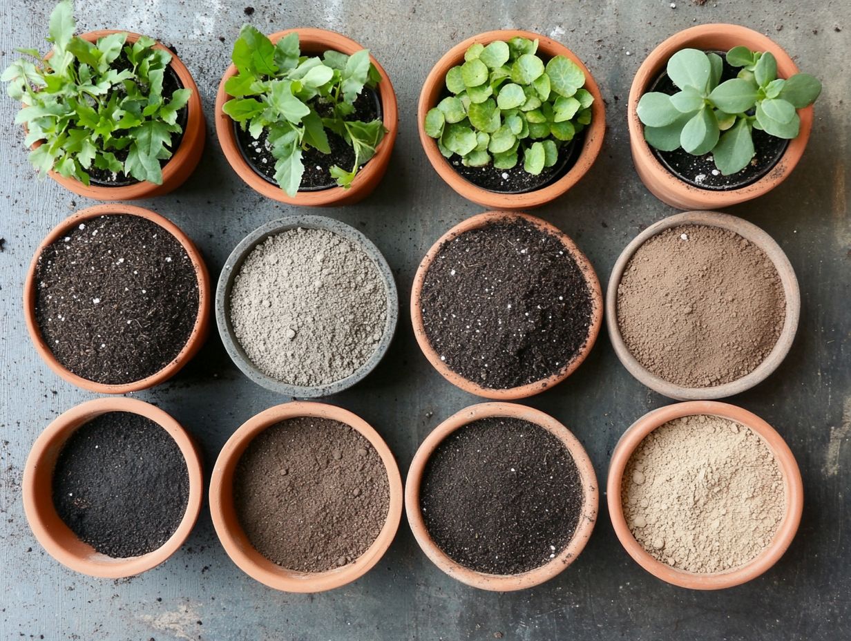 Visual guide for maintaining healthy soil for houseplants