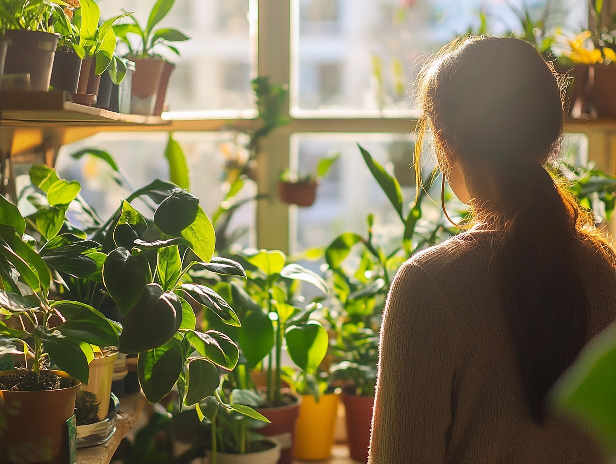 Why is it important to consider the size when buying indoor plants?