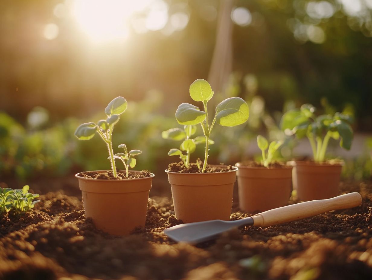 Image illustrating when to use soil for plant propagation