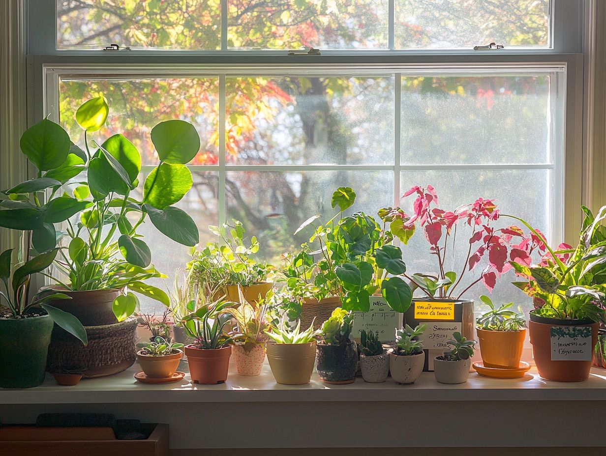 A healthy houseplant thriving in winter conditions